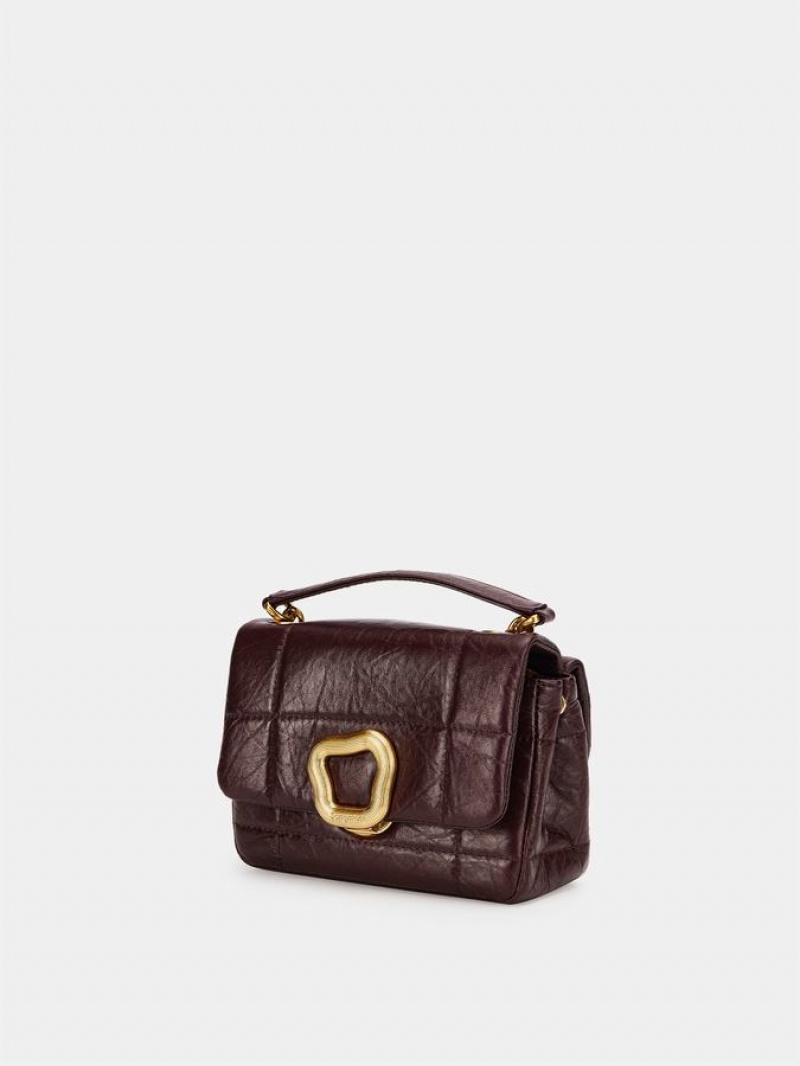 Songmont Chocolate Mini Tasche Damen Rot Braun | FLB664QP