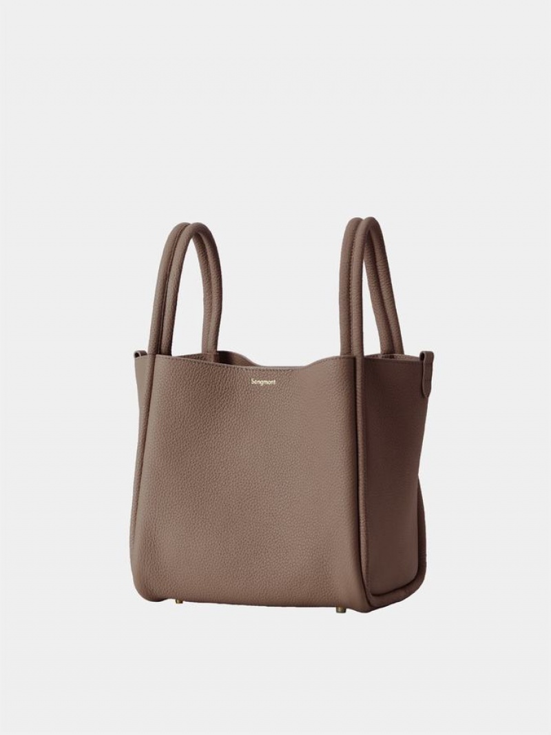 Songmont Song Large Tasche Damen Grau Braun | MWP7546UM